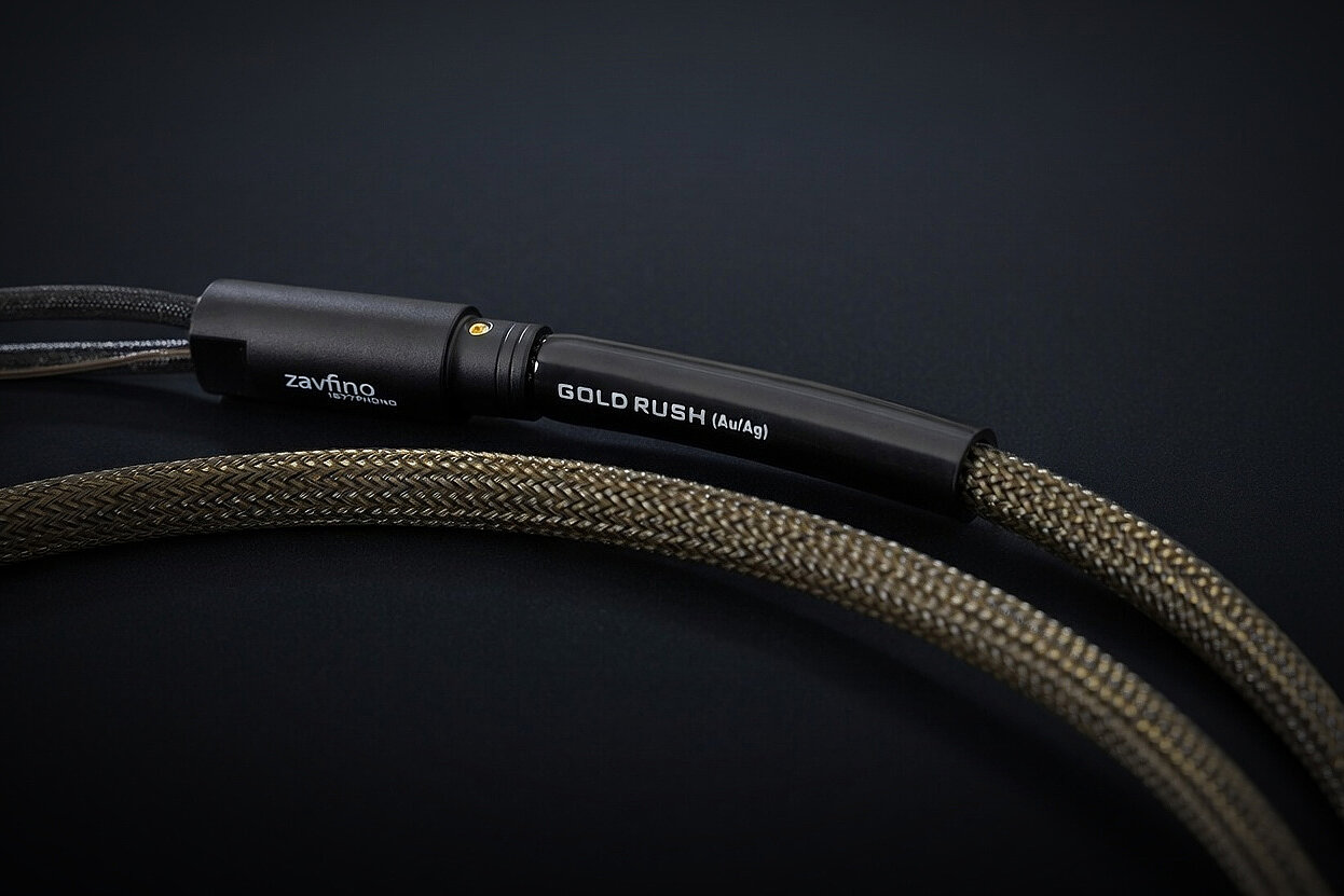 Zavfino GoldRush RCA auf RCA 1,5m Tonarmkabel  