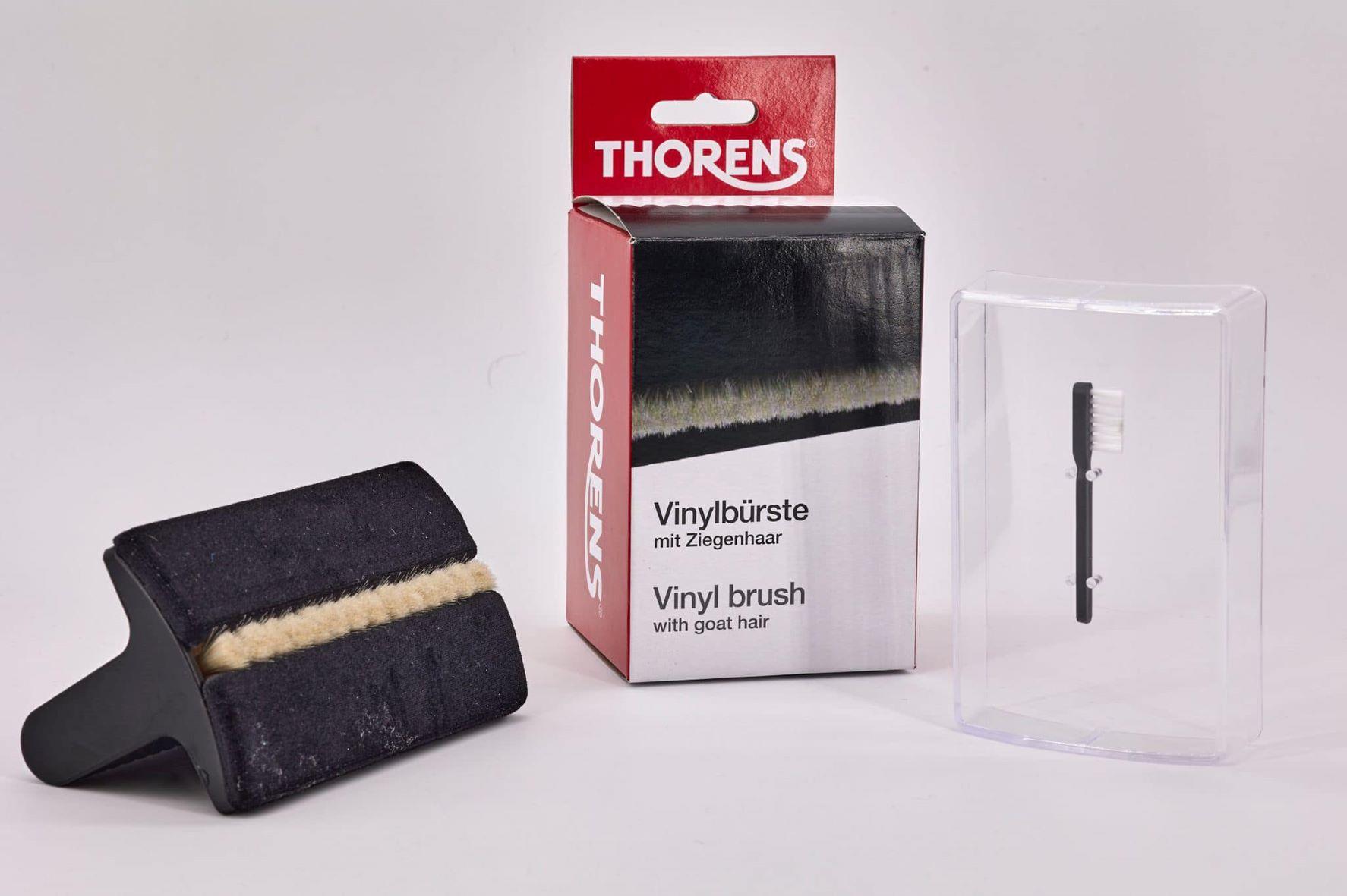 Thorens Vinylbürste mit Ziegenhaar