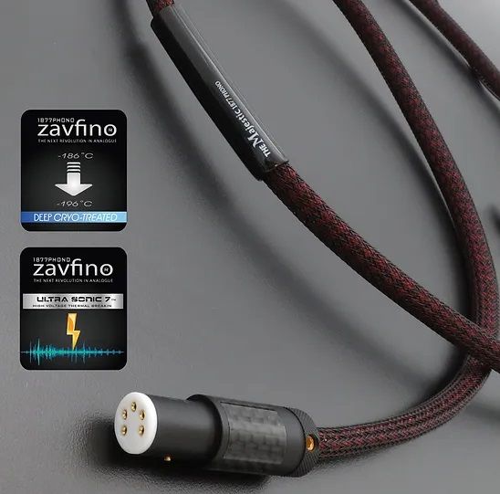 Zavfino Highlands MK2 DIN 0° auf  RCA 1,5m Tonarmkabel  Kopie