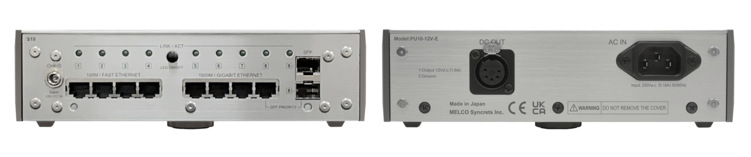 Melco S10 Referenz Switch mit ausgelagertem Netzteil