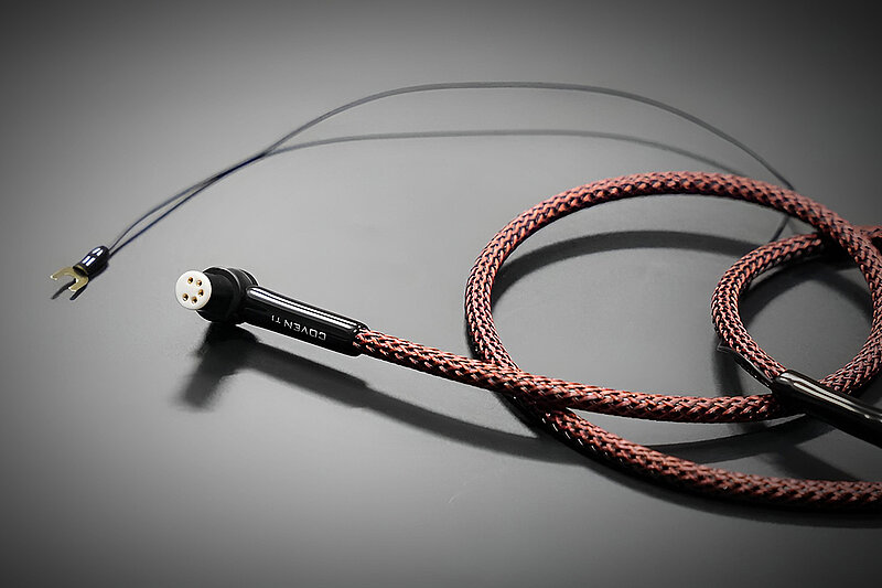 Zavfino Coven DIN 90° auf RCA 1,2m Tonarmkabel 
