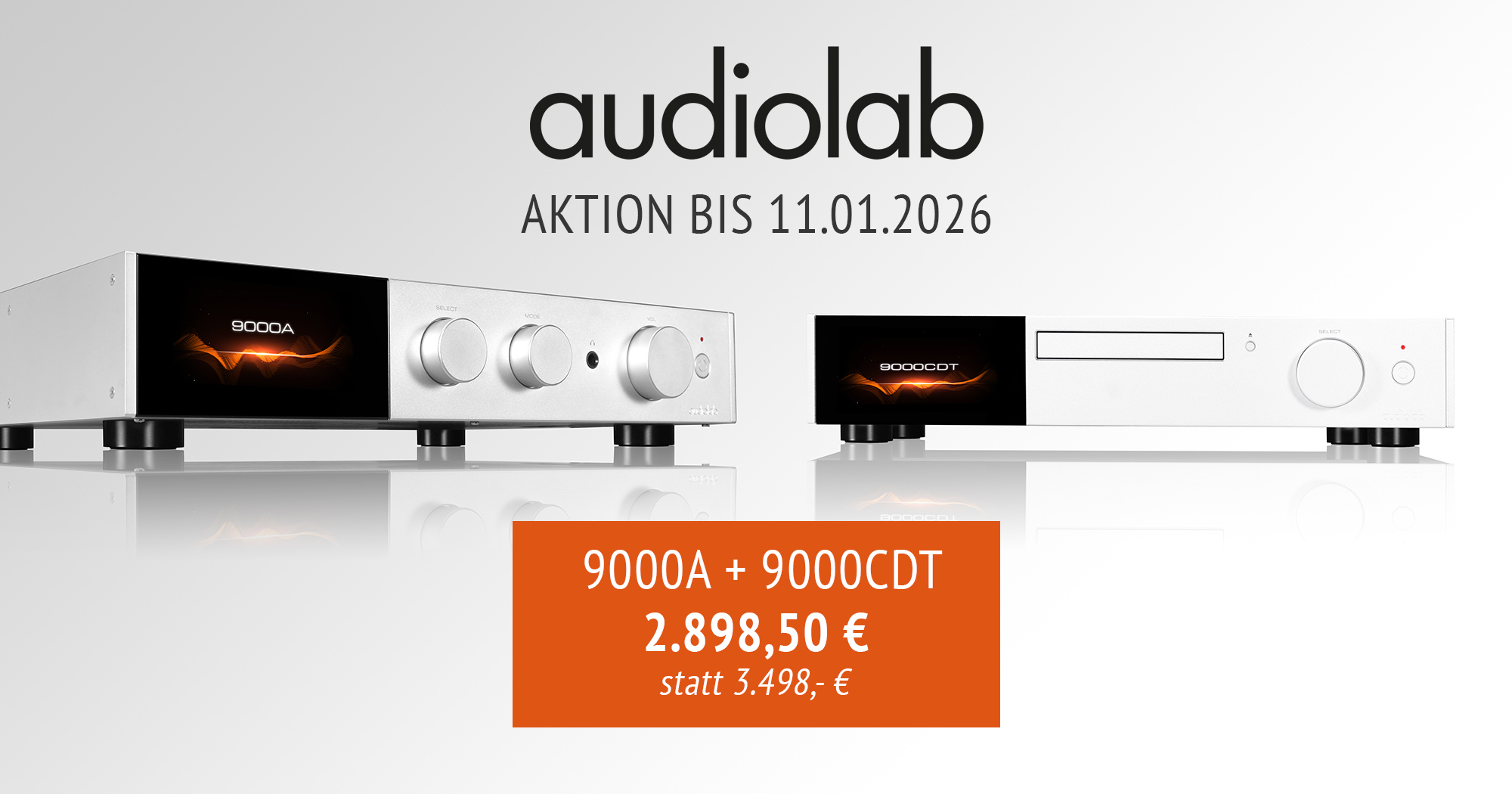 AKTION: audiolab 9000A und 9000CDT im Bundle AKTION: audiolab 9000A und 9000CDT im Bundle
