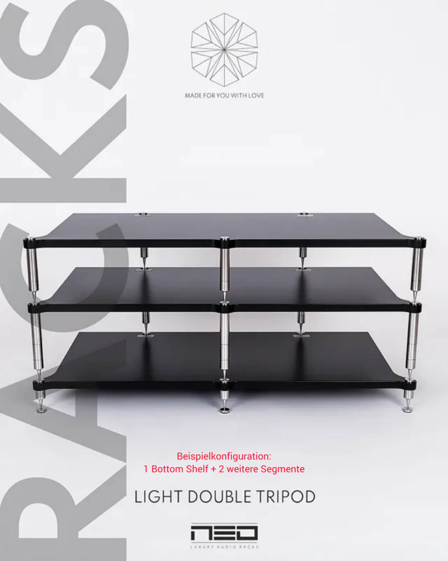 Neo Highend LIGHT DOUBLE TRIPOD Audiorack