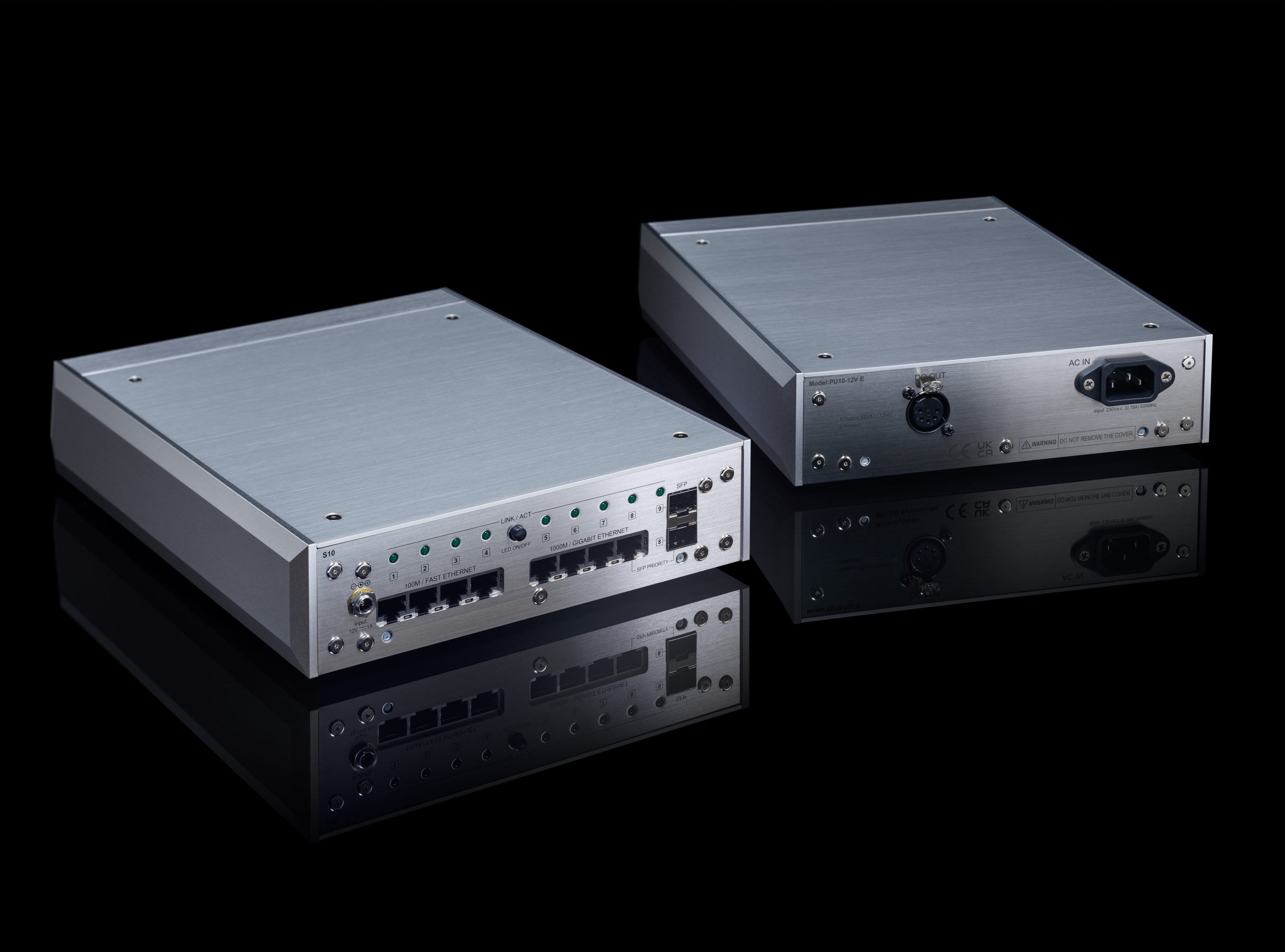 S10-E-e1648731482702 Melco S10 Referenz Switch mit ausgelagertem Netzteil schwarz DEMO