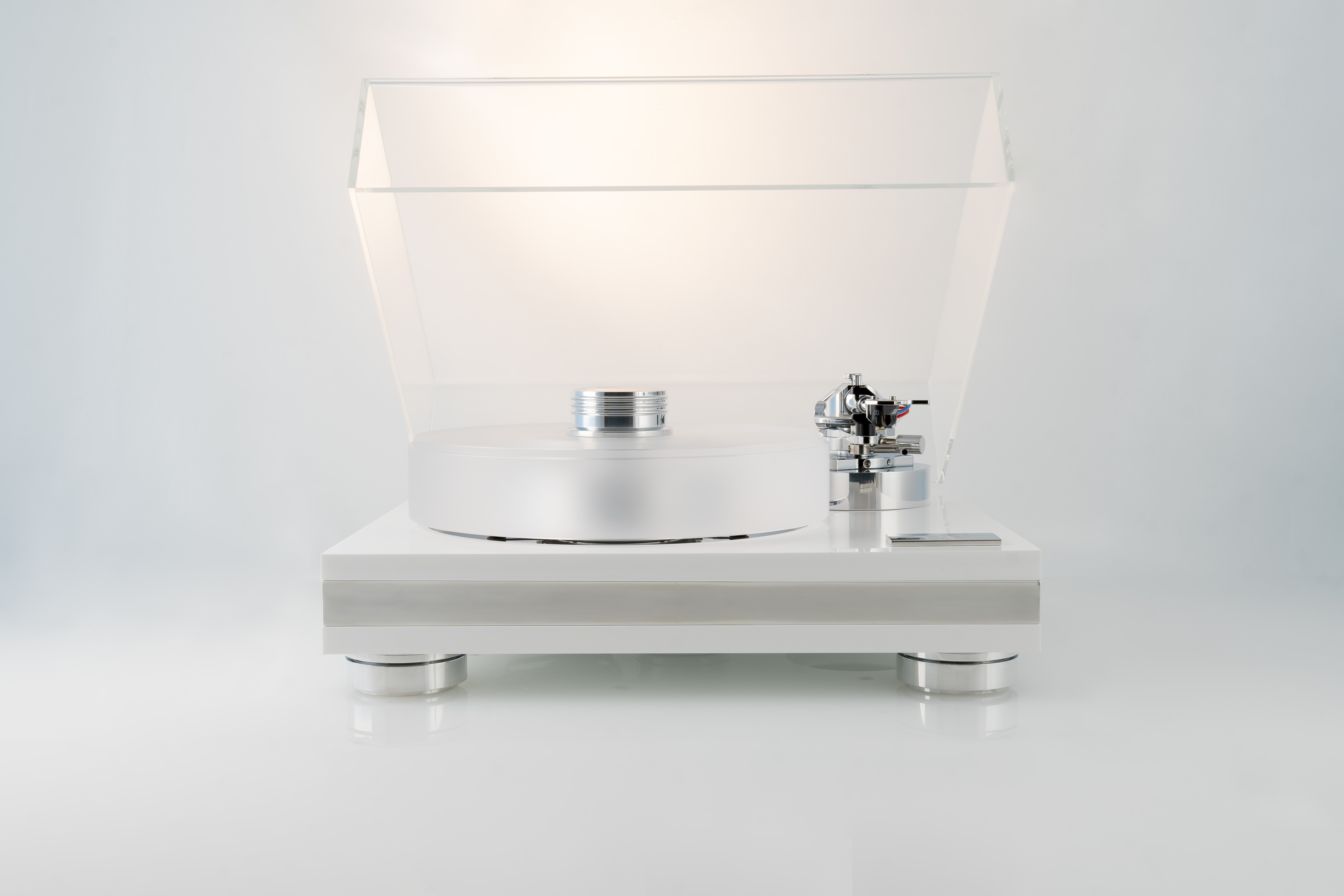 Strato-Bianco-flach Transrotor STRATO BIANCO/NERO TMD Plattenspieler